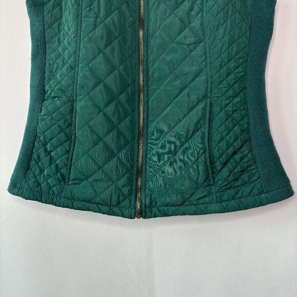 Adrienne Vittadini Women's Green Quilted Vest Size Small - Picture 3 of 8